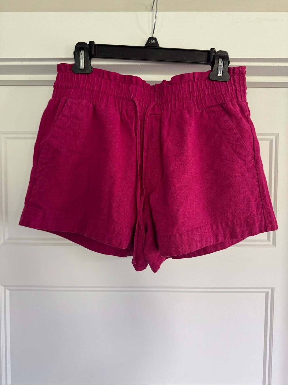 a new day Pink High Waist Elastic Drawstring Shorts